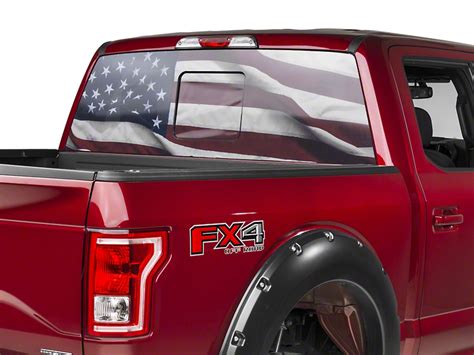 rear window american flag decal|2023 f150 rear window decal.